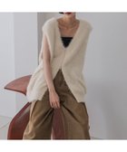 【ローリーズファーム/LOWRYS FARM】のシャギーZIPベスト アイボリー|ID:prp329100004619050