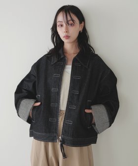 【リアン/Lian】のステッチデザインビックデニムジャケット 人気、トレンドファッション・服の通販 founy(ファニー) ファッション Fashion レディースファッション Fashion for Women アウター Coat / Outerwear Collection レディースジャケット・軽アウター Jackets デニムジャケット / カジュアルアウター Denim Jackets ジャケット Jacket, Outerwear デニム Denim, Jeans Material ビッグ Big, Oversized |ID:prp329100004619052