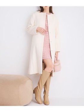 【セルフォード/CELFORD】のカシミヤ混ノーカラーコート 人気、トレンドファッション・服の通販 founy(ファニー) ファッション Fashion レディースファッション Fashion for Women アウター Coat / Outerwear Collection コート・ロングコート・ピーコート Long Coats, Peacoats & More ベーシック Basic, Essential エレガント 上品 Elegant 今季 This Season, Current Season |ID:prp329100004619078