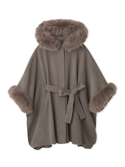 【セルフォード/CELFORD】のファーポンチョコート インテリア・キッズ・メンズ・レディースファッション・服の通販 founy(ファニー) 　ファッション　Fashion　レディースファッション　Fashion for Women　アウター　Coat / Outerwear Collection　コート・ロングコート・ピーコート　Long Coats, Peacoats & More　ポンチョ・ケープコート　Ponchos & Capes　トレンド　Trend, Trending Now　今季　This Season, Current Season　MOC[056]|ID: prp329100004619079 ipo3291000000033592593