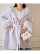 【セルフォード/CELFORD】のファーポンチョコート 人気、トレンドファッション・服の通販 founy(ファニー) ファッション Fashion レディースファッション Fashion for Women アウター Coat / Outerwear Collection コート・ロングコート・ピーコート Long Coats, Peacoats & More ポンチョ・ケープコート Ponchos & Capes スマート Smart, Elegant トレンド Trend, Trending Now 今季 This Season, Current Season thumbnail LGRY[005]|ID: prp329100004619079 ipo3291000000034769924