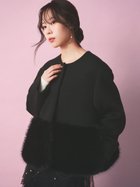 【セルフォード/CELFORD】の裾ファーブルゾン 人気、トレンドファッション・服の通販 founy(ファニー) ファッション Fashion レディースファッション Fashion for Women アウター Coat / Outerwear Collection ブルゾンジャケット・スポーティアウター Blouson Jackets スマート Smart, Elegant ツイード Twill, Twill Weave ドット Polka Dot, Dot Pattern フロント Front, Front Design ブルゾン Blouson, Bomber Jacket メタル Metal, Metal Parts エレガント 上品 Elegant 人気 Popular, Best Seller thumbnail BLK[009]|ID: prp329100004619081 ipo3291000000034436543