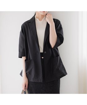 【アンデミュウ/Andemiu】のシアーライクハーフジャケット 人気、トレンドファッション・服の通販 founy(ファニー) ファッション Fashion レディースファッション Fashion for Women アウター Coat / Outerwear Collection レディースジャケット・軽アウター Jackets シアー Sheer, See-Through ジャケット Jacket, Outerwear エレガント 上品 Elegant 半袖 Short Sleeve, Half Sleeve 夏 Summer |ID:prp329100004619087