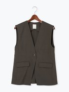 【テチチ/Te chichi】の麻調Yカラージレ 人気、トレンドファッション・服の通販 founy(ファニー) ファッション Fashion レディースファッション Fashion for Women アウター Coat / Outerwear Collection トップス・カットソー Cut & Sew Tops ベスト&ジレ / 重ね着スタイル Vests & Gilets リネン Linen, Linen Fabric 夏 Summer thumbnail チャコールグレー|ID: prp329100004619277 ipo3291000000033126439