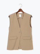 【テチチ/Te chichi】の麻調Yカラージレ 人気、トレンドファッション・服の通販 founy(ファニー) ファッション Fashion レディースファッション Fashion for Women アウター Coat / Outerwear Collection トップス・カットソー Cut & Sew Tops ベスト&ジレ / 重ね着スタイル Vests & Gilets リネン Linen, Linen Fabric 夏 Summer thumbnail ベージュ|ID: prp329100004619277 ipo3291000000033126440