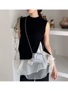 【フレイ アイディー/FRAY I.D】の【WEB限定カラー】ラッフルフリルレイヤーニット 人気、トレンドファッション・服の通販 founy(ファニー) ファッション Fashion レディースファッション Fashion for Women トップス・カットソー Cut & Sew Tops ニット Knit Tops & Sweaters なめらか Smooth, Silky Texture インナー Innerwear オーガンジー Organza Fabric キャミソール Camisole, Spaghetti Strap Top シルク Silk, 100% Silk シンプル Simple, Minimal スリット Slit, Slit Detail フェミニン Feminine, Girly フリル Frill, Ruffle ラッフル Ruffle, Frill ワイド Wide, Wide Fit エレガント 上品 Elegant thumbnail BLK[009]|ID: prp329100004619300 ipo3291000000033126859