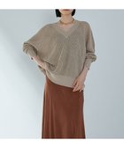 【その他のブランド/Other】のリネン畦デザインVネックプルオーバー Beige|ID: prp329100004619312 ipo3291000000033127069