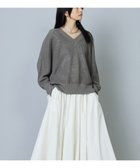 【その他のブランド/Other】のリネン畦デザインVネックプルオーバー Mocha|ID: prp329100004619312 ipo3291000000033127070