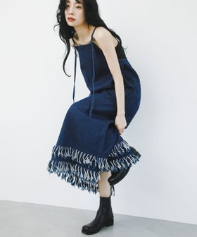 【ケービーエフ/KBF / URBAN RESEARCH】のフリンジデニムキャミワンピース 人気、トレンドファッション・服の通販 founy(ファニー) ファッション Fashion レディースファッション Fashion for Women ワンピース Dresses キャミソールワンピース Camisole Dresses 2025年 2025 2025-2026秋冬・A/W Autumn/Winter 2025–26 AW25–26 冬 Winter / This Winter インナー Innerwear キャミワンピース Cami Dress, Slip Dress フリンジ Fringe, Tassel ロング Long, Long-Length A/W・秋冬 Autumn/Winter |ID:prp329100004619322
