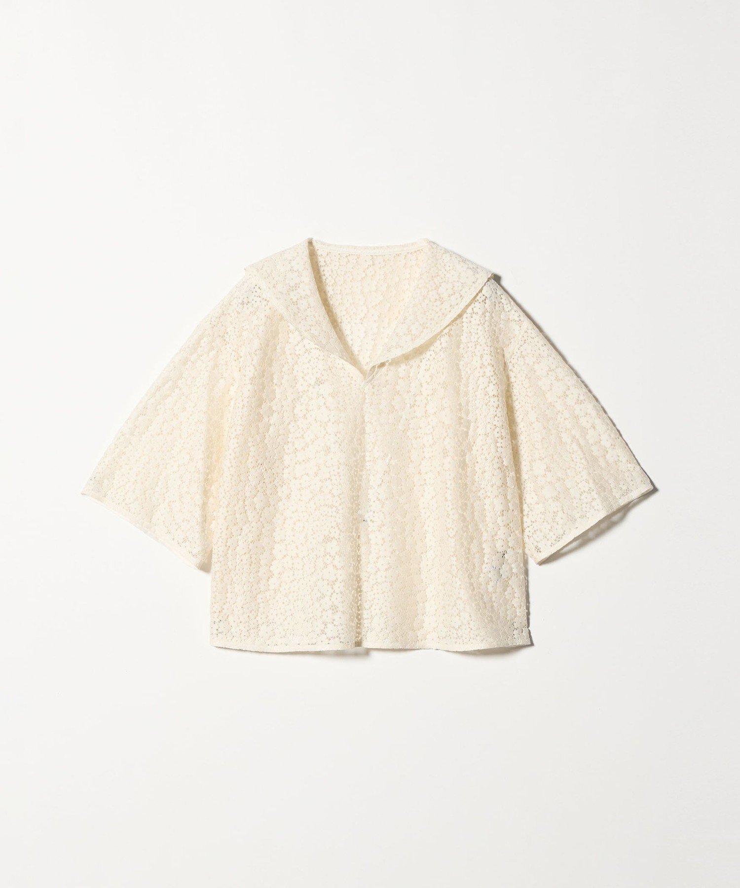 【ビューティ&ユース ユナイテッドアローズ/BEAUTY&YOUTH / UNITED ARROWS】のSteven Alan レース セーラーカラー ブラウス インテリア・キッズ・メンズ・レディースファッション・服の通販 founy(ファニー) 　ファッション　Fashion　レディースファッション　Fashion for Women　トップス・カットソー　Cut & Sew Tops　シャツ・ブラウス・オフィスカジュアル　Elegant Blouses & Button-Ups　バランス　Balance, Style Balance　フラワー　Flower, Floral　レース　Lace, Lace Fabric　エレガント 上品　Elegant　OFF WHITE|ID: prp329100004619327 ipo3291000000033184459