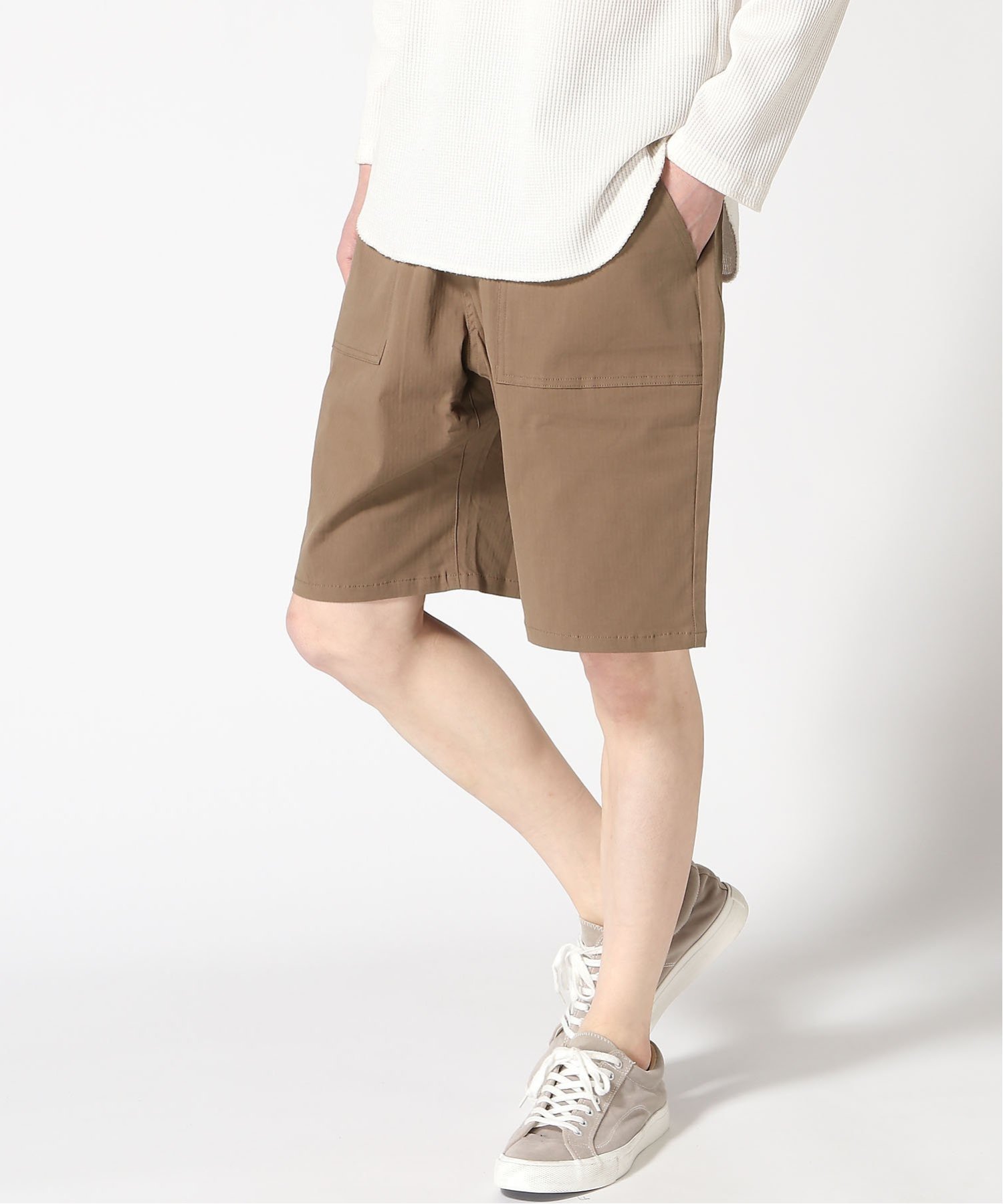 【ジムマスター/gym master / MEN】のgym master/ストレッチヘリンボーンショーツ インテリア・キッズ・メンズ・レディースファッション・服の通販 founy(ファニー) 　ファッション　Fashion　メンズファッション　Fashion for Men　おすすめ　Recommended / Our Picks　アウトドア　Outdoor Clothing　イエロー　Yellow　ショート　Short, Short Length　ストレッチ　Stretch, Stretchy Fabric　ハーフ　Half, Half-Length　ポケット　Pocket, Pocket Detail　メンズ　Men's, Menswear　ワイド　Wide, Wide Fit　エレガント 上品　Elegant　夏　Summer　春　Spring　S/S・春夏　SS, Spring/Summer, Warm Season　カーキ|ID: prp329100004619336 ipo3291000000033127314
