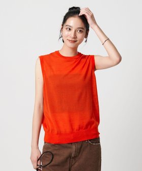 【ビューティ&ユース ユナイテッドアローズ/BEAUTY&YOUTH / UNITED ARROWS】 ウールナイロン シアーノースリーブニット人気、トレンドファッション・服の通販 founy(ファニー) ファッション Fashion レディースファッション Fashion for Women トップス・カットソー Cut & Sew Tops ニット Knit Tops & Sweaters キャミソール&ノースリーブ Camisoles & Sleeveless Tops インナー Innerwear カーディガン Cardigan, Knitwear シアー Sheer, See-Through スラックス Slacks, Dress Pants デニム Denim, Jeans Material ノースリーブ Sleeveless, No-Sleeve ベーシック Basic, Essential ボトム Bottoms, Lower Wear ワイド Wide, Wide Fit |ID:prp329100004619339