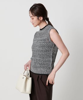 【ユナイテッドアローズ/UNITED ARROWS】 YTM ノースリーブ ニット人気、トレンドファッション・服の通販 founy(ファニー) ファッション Fashion レディースファッション Fashion for Women トップス・カットソー Cut & Sew Tops ニット Knit Tops & Sweaters キャミソール&ノースリーブ Camisoles & Sleeveless Tops インナー Innerwear カーディガン Cardigan, Knitwear ジャケット Jacket, Outerwear スカラップ Scallop, Scalloped Edge ノースリーブ Sleeveless, No-Sleeve ワイド Wide, Wide Fit エレガント 上品 Elegant 透かし Cut-Out, Lacework |ID:prp329100004619382