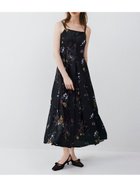 【フレイ アイディー/FRAY I.D】の【00サイズ】ボタニカルプリントキャミソールワンピース/ウォッシャブル BLK[009]|ID:prp329100004619392