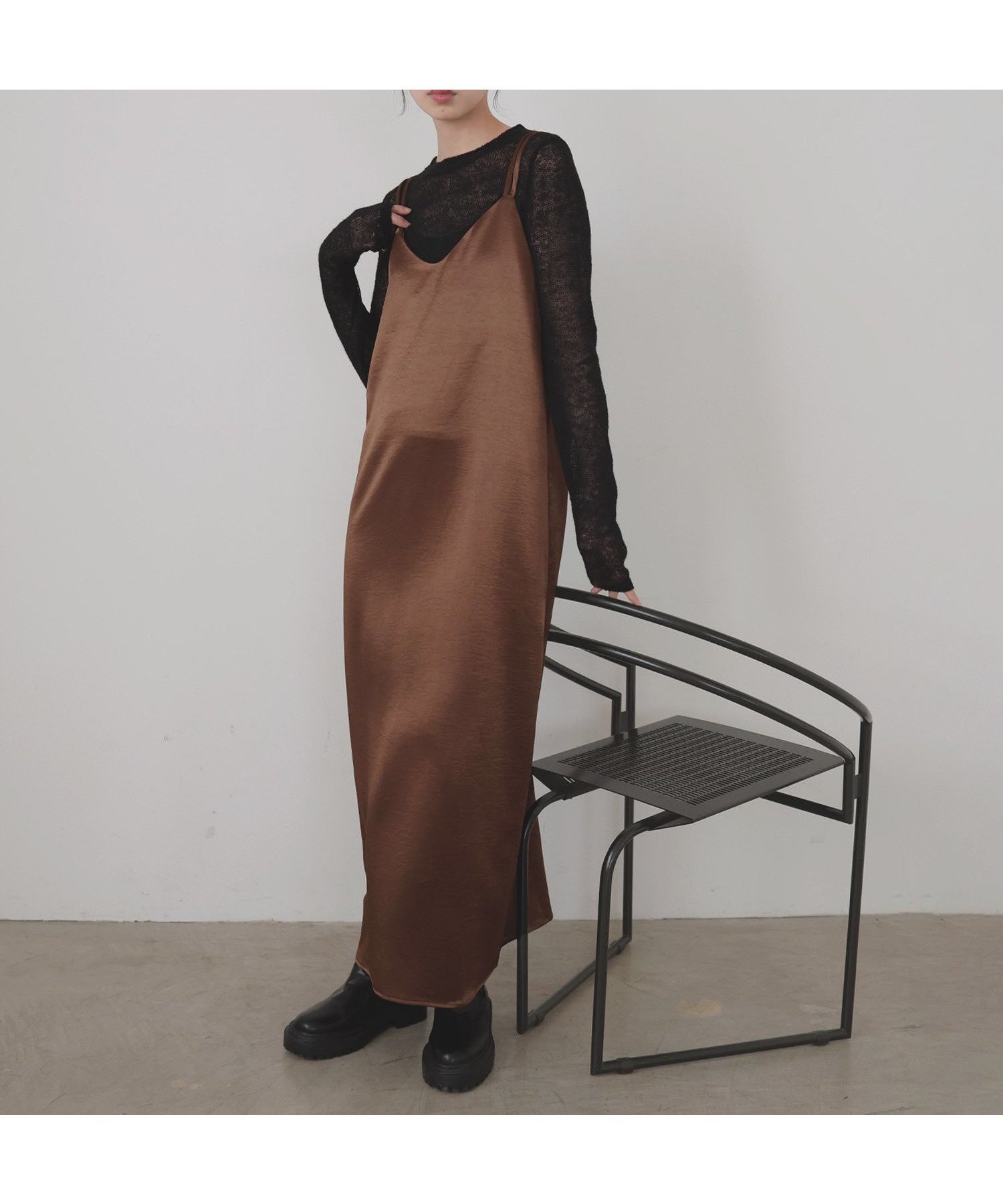 【リアン/Lian】のサテンキャミワンピース 人気、トレンドファッション・服の通販 founy(ファニー) 　ファッション　Fashion　レディースファッション　Fashion for Women　ワンピース　Dresses　キャミソールワンピース　Camisole Dresses　サテン　Satin, Glossy Fabric　エレガント 上品　Elegant　 other-1|ID: prp329100004619465 ipo3291000000033128254