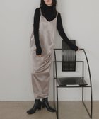 【リアン/Lian】のサテンキャミワンピース 人気、トレンドファッション・服の通販 founy(ファニー) ファッション Fashion レディースファッション Fashion for Women ワンピース Dresses キャミソールワンピース Camisole Dresses サテン Satin, Glossy Fabric エレガント 上品 Elegant thumbnail グレイッシュベージュ|ID: prp329100004619465 ipo3291000000033128259