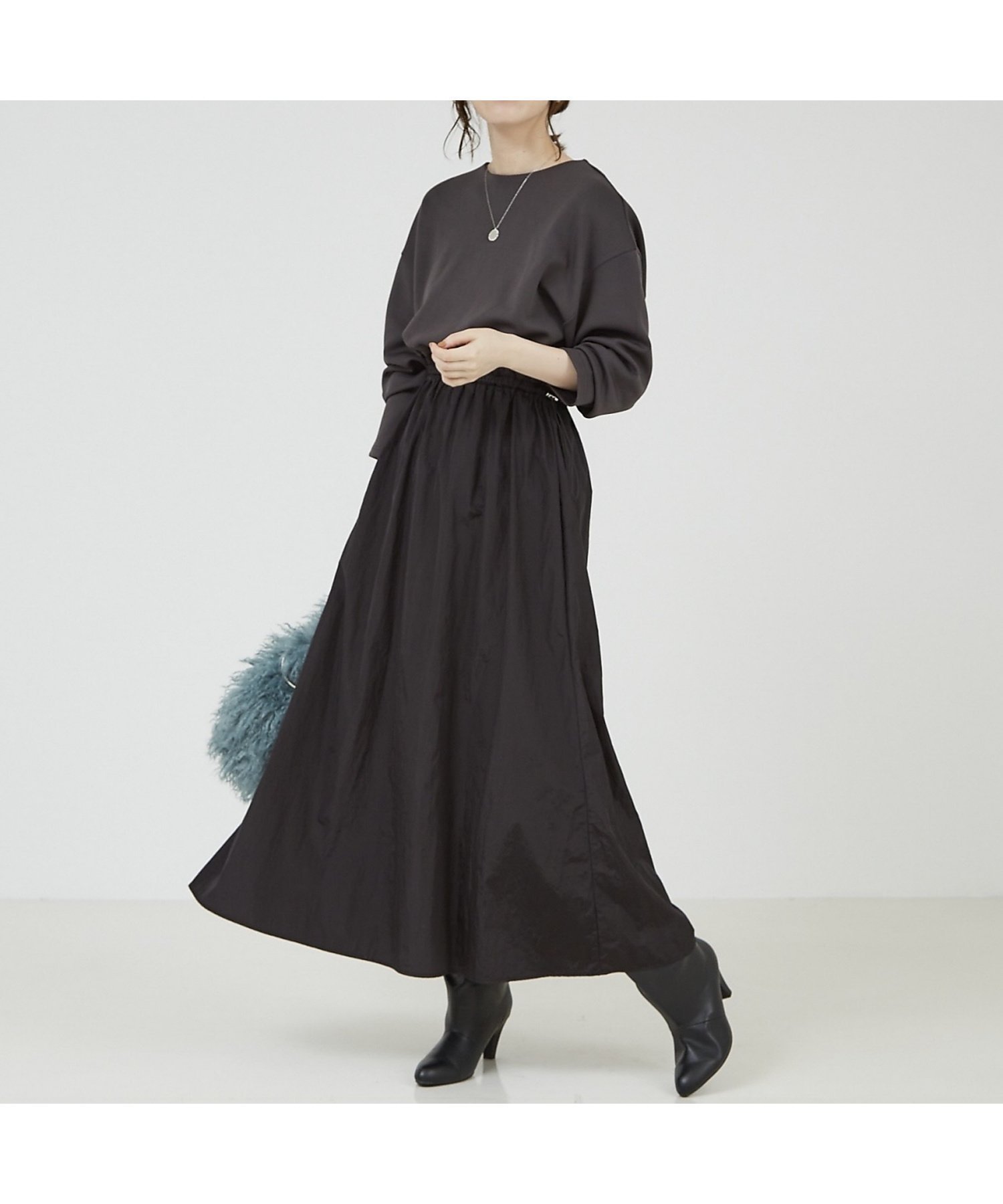 【アバハウスマヴィ/abahouse mavie】の【大人のいちまんワンピ】カットコンビドロストワンピース 人気、トレンドファッション・服の通販 founy(ファニー) 　ファッション　Fashion　レディースファッション　Fashion for Women　ワンピース　Dresses　カットソー　Cut and Sewn Top　ドッキング　Docking, Mixed Material　ワッシャー　Washer, Crinkled Finish　楽ちん　Easy Fit, Comfortable　 other-1|ID: prp329100004619551 ipo3291000000033647842