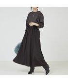 【アバハウスマヴィ/abahouse mavie】の【大人のいちまんワンピ】カットコンビドロストワンピース 人気、トレンドファッション・服の通販 founy(ファニー) ファッション Fashion レディースファッション Fashion for Women ワンピース Dresses カットソー Cut and Sewn Top ドッキング Docking, Mixed Material ワッシャー Washer, Crinkled Finish 楽ちん Easy Fit, Comfortable thumbnail ブラック|ID: prp329100004619551 ipo3291000000033647844