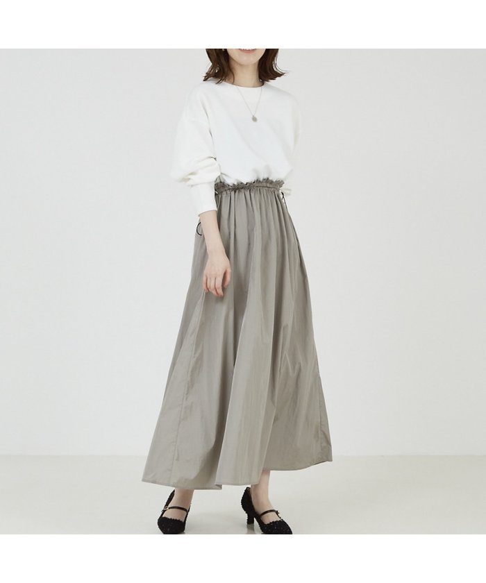 【アバハウスマヴィ/abahouse mavie】の【大人のいちまんワンピ】カットコンビドロストワンピース インテリア・キッズ・メンズ・レディースファッション・服の通販 founy(ファニー) https://founy.com/ ファッション Fashion レディースファッション Fashion for Women ワンピース Dresses カットソー Cut and Sewn Top ドッキング Docking, Mixed Material ワッシャー Washer, Crinkled Finish 楽ちん Easy Fit, Comfortable |ID: prp329100004619551 ipo3291000000034508523