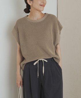 【アーバンリサーチ ドアーズ/URBAN RESEARCH DOORS】 リネンライクニットプルオーバー人気、トレンドファッション・服の通販 founy(ファニー) ファッション Fashion レディースファッション Fashion for Women トップス・カットソー Cut & Sew Tops ニット Knit Tops & Sweaters カジュアルプルオーバー・ニットトップス Pullovers & Knit Tops / Casual Pullovers 2025年 2025 2025春夏・S/S Spring/Summer 2025 SS25 デニム Denim, Jeans Material ベスト Vest, Waistcoat ワイド Wide, Wide Fit 夏 Summer S/S・春夏 SS, Spring/Summer, Warm Season 秋 Autumn |ID:prp329100004619562