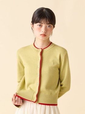 【リリーブラウン/Lily Brown】のカシミアブレンドレイヤードカーディガン 人気、トレンドファッション・服の通販 founy(ファニー) ファッション Fashion レディースファッション Fashion for Women トップス・カットソー Cut & Sew Tops カーディガン・羽織り Layered Style Cardigans なめらか Smooth, Silky Texture デニム Denim, Jeans Material トレンド Trend, Trending Now プリーツ Pleats, Pleated レオパード Leopard, Animal Print 無地 Plain, Solid Color |ID:prp329100004619597