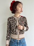 【リリーブラウン/Lily Brown】のカシミアブレンドレイヤードカーディガン 人気、トレンドファッション・服の通販 founy(ファニー) ファッション Fashion レディースファッション Fashion for Women トップス・カットソー Cut & Sew Tops カーディガン・羽織り Layered Style Cardigans なめらか Smooth, Silky Texture デニム Denim, Jeans Material トレンド Trend, Trending Now プリーツ Pleats, Pleated レオパード Leopard, Animal Print 無地 Plain, Solid Color thumbnail LEO[935]|ID: prp329100004619597 ipo3291000000033207505