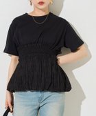【フリークスストア/FREAK'S STORE】のシアー ワッシャー ドッキング バルーン 半袖 トップス【限定展開】 ブラック×ブラック|ID: prp329100004619654 ipo3291000000033593165