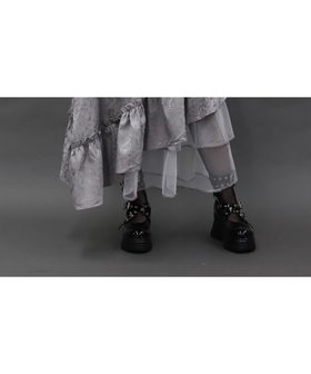 【アクシーズファム/axes femme】のジャカードアシメフリルスカート 人気、トレンドファッション・服の通販 founy(ファニー) ファッション Fashion レディースファッション Fashion for Women スカート Skirts おすすめ Recommended / Our Picks クラシカル Classical, Vintage-Inspired ジャカード／ジャガード Jacquard, Woven Pattern フリル Frill, Ruffle |ID:prp329100004619693