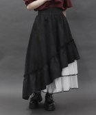 【アクシーズファム/axes femme】のジャカードアシメフリルスカート 人気、トレンドファッション・服の通販 founy(ファニー) ファッション Fashion レディースファッション Fashion for Women スカート Skirts おすすめ Recommended / Our Picks クラシカル Classical, Vintage-Inspired ジャカード／ジャガード Jacquard, Woven Pattern フリル Frill, Ruffle thumbnail 黒|ID: prp329100004619693 ipo3291000000033196848