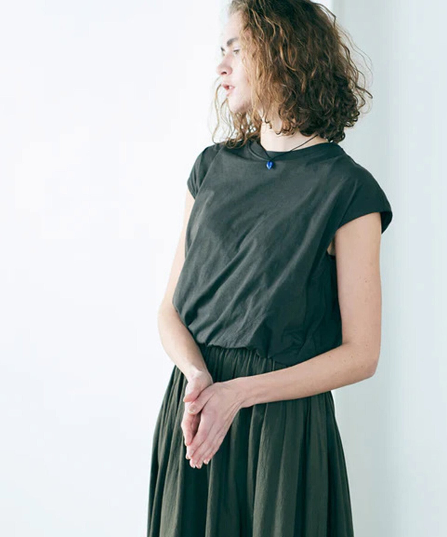 【ビショップ/Bshop】の別注 コットン バルーンTシャツ WOMEN インテリア・キッズ・メンズ・レディースファッション・服の通販 founy(ファニー) 　ファッション　Fashion　レディースファッション　Fashion for Women　トップス・カットソー　Cut & Sew Tops　シャツ・ブラウス・オフィスカジュアル　Elegant Blouses & Button-Ups　ロングTシャツ・Tシャツ　Longline T-Shirts & Tees　テクスチャー　Texture, Textured Fabric　ノースリーブ　Sleeveless, No-Sleeve　バルーン　Balloon, Balloon Silhouette　別注　Limited Edition, Custom Order　BLACK|ID: prp329100004619703 ipo3291000000033505124