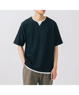 【ビームス ハート/BEAMS HEART】の鹿の子 キーネック フェイクレイヤード Tシャツ(接触冷感) 人気、トレンドファッション・服の通販 founy(ファニー) ファッション Fashion レディースファッション Fashion for Women トップス・カットソー Cut & Sew Tops シャツ・ブラウス・オフィスカジュアル Elegant Blouses & Button-Ups ロングTシャツ・Tシャツ Longline T-Shirts & Tees カットソー Cut and Sewn Top 鹿の子 Piqué, Kanoko Fabric シンプル Simple, Minimal フィット Fit, Slim Fit ベーシック Basic, Essential |ID:prp329100004619726