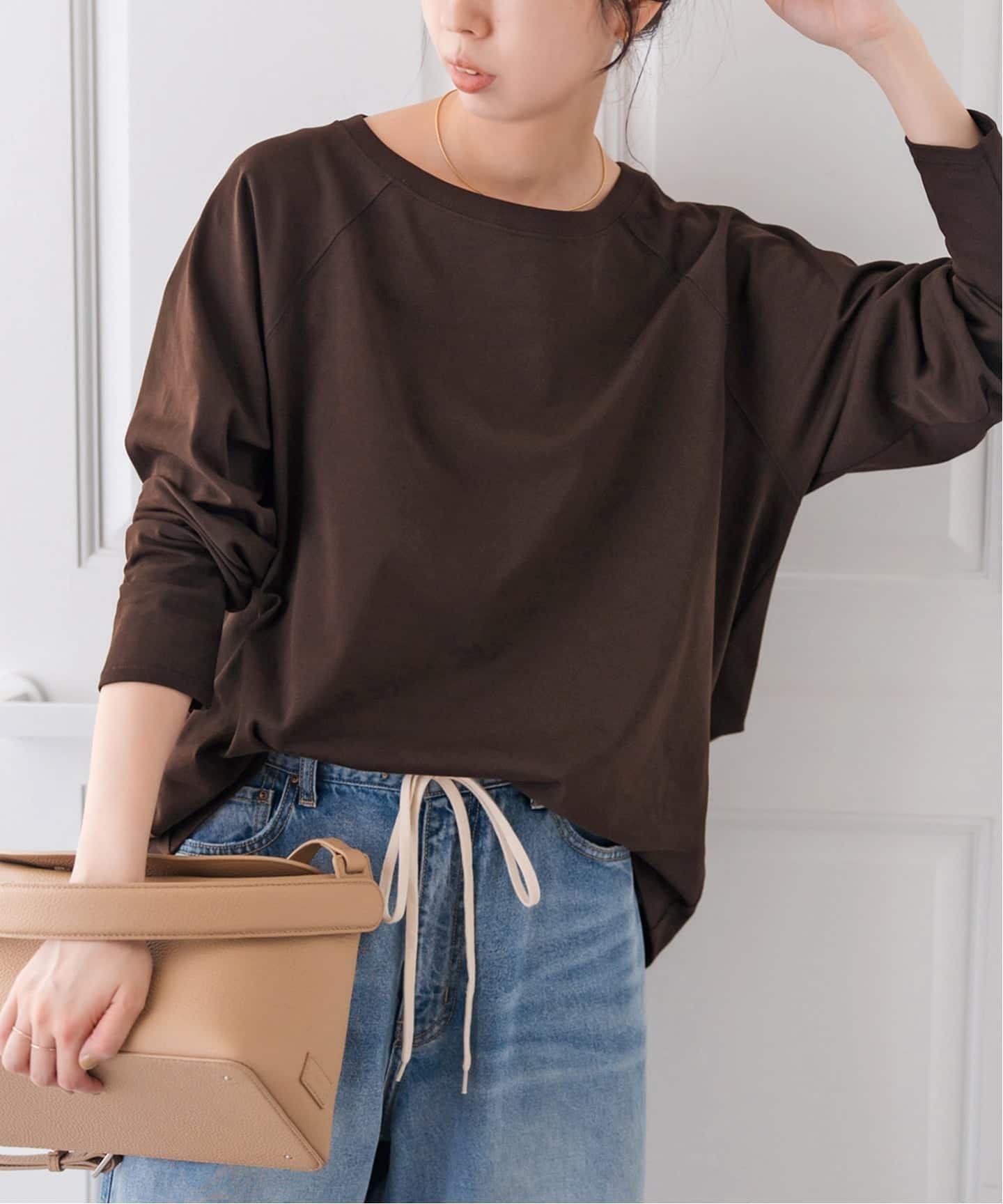 【スピック&スパン/Spick & Span】の《追加2》ボートネックバックタックプルオーバー インテリア・キッズ・メンズ・レディースファッション・服の通販 founy(ファニー) 　ファッション　Fashion　レディースファッション　Fashion for Women　トップス・カットソー　Cut & Sew Tops　カジュアルプルオーバー・ニットトップス　Pullovers & Knit Tops / Casual Pullovers　バッグ　Bags　人気　Popular, Best Seller　再入荷　Restock / Back in Stock　ブラウン|ID: prp329100004619742 ipo3291000000033800560