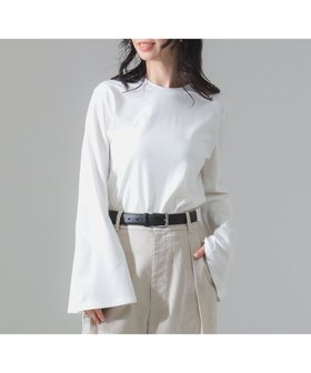 【デミルクス ビームス/Demi-Luxe BEAMS】の【6/25新規値下げ】フレアスリーブ プルオーバー 人気、トレンドファッション・服の通販 founy(ファニー) ファッション Fashion レディースファッション Fashion for Women トップス・カットソー Cut & Sew Tops カジュアルプルオーバー・ニットトップス Pullovers & Knit Tops / Casual Pullovers カットソー Cut and Sewn Top スリット Slit, Slit Detail スリーブ Sleeve, Long Sleeve / Short Sleeve バランス Balance, Style Balance フェミニン Feminine, Girly フレア Flare, Flared |ID:prp329100004619747