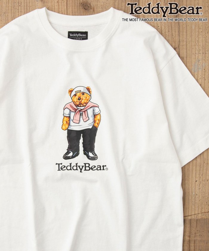 【コーエン/COEN】のTeddy Bear(テディベア)別注プリントTシャツ インテリア・キッズ・メンズ・レディースファッション・服の通販 founy(ファニー) https://founy.com/ ファッション Fashion レディースファッション Fashion for Women トップス・カットソー Cut & Sew Tops シャツ・ブラウス・オフィスカジュアル Elegant Blouses & Button-Ups ロングTシャツ・Tシャツ Longline T-Shirts & Tees おすすめ Recommended / Our Picks トレンド Trend, Trending Now プリント Print, Printed Pattern メンズ Men's, Menswear 別注 Limited Edition, Custom Order |ID: prp329100004619793 ipo3291000000033595447