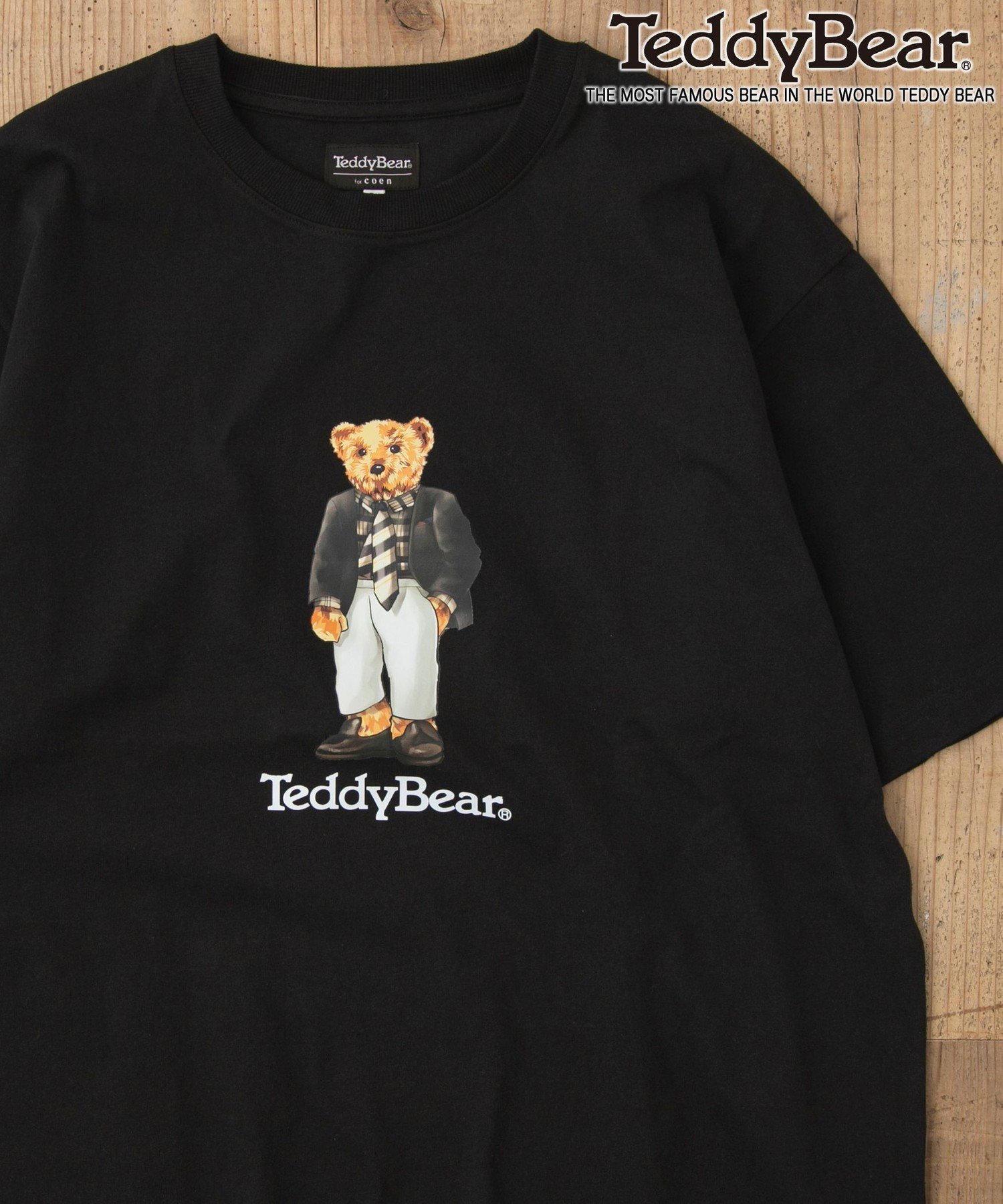 【コーエン/COEN】のTeddy Bear(テディベア)別注プリントTシャツ インテリア・キッズ・メンズ・レディースファッション・服の通販 founy(ファニー) 　ファッション　Fashion　レディースファッション　Fashion for Women　トップス・カットソー　Cut & Sew Tops　シャツ・ブラウス・オフィスカジュアル　Elegant Blouses & Button-Ups　ロングTシャツ・Tシャツ　Longline T-Shirts & Tees　おすすめ　Recommended / Our Picks　トレンド　Trend, Trending Now　プリント　Print, Printed Pattern　メンズ　Men's, Menswear　別注　Limited Edition, Custom Order　その他2|ID: prp329100004619793 ipo3291000000033595456