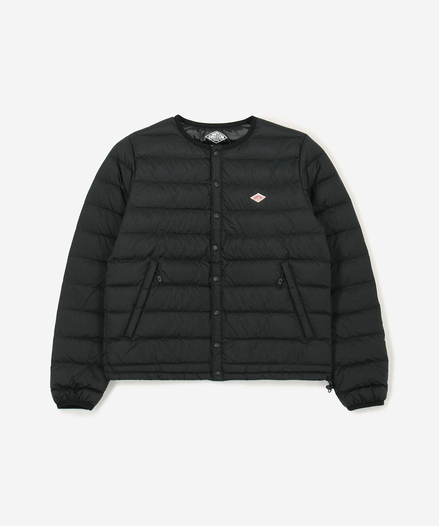 【ビショップ/Bshop】のクルーネック インナーダウンジャケット WOMEN インテリア・キッズ・メンズ・レディースファッション・服の通販 founy(ファニー) 　ファッション　Fashion　レディースファッション　Fashion for Women　アウター　Coat / Outerwear Collection　レディースジャケット・軽アウター　Jackets　スピンドル　Spindle, Drawcord　タフタ　Taffeta, Structured Fabric　ダウン　Down, Puffer　フィット　Fit, Slim Fit　フロント　Front, Front Design　ポケット　Pocket, Pocket Detail　レギュラー　Regular, Standard Fit　春　Spring　秋　Autumn　軽量　Lightweight, Ultra Light　BLACK|ID: prp329100004619811 ipo3291000000033133182