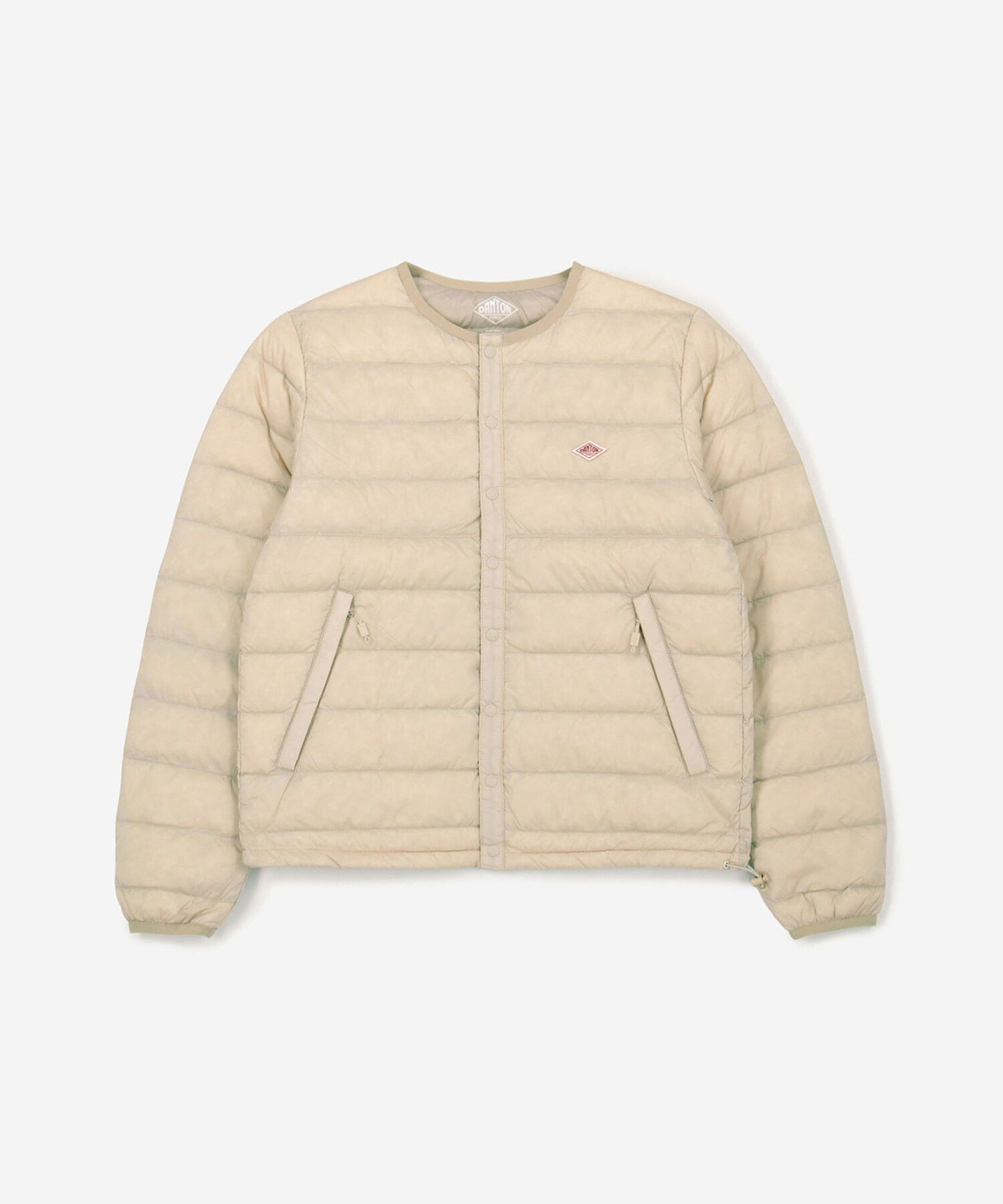 【ビショップ/Bshop】のクルーネック インナーダウンジャケット WOMEN インテリア・キッズ・メンズ・レディースファッション・服の通販 founy(ファニー) 　ファッション　Fashion　レディースファッション　Fashion for Women　アウター　Coat / Outerwear Collection　レディースジャケット・軽アウター　Jackets　春　Spring　秋　Autumn　軽量　Lightweight, Ultra Light　スピンドル　Spindle, Drawcord　タフタ　Taffeta, Structured Fabric　ダウン　Down, Puffer　フィット　Fit, Slim Fit　フランス　France, French　フロント　Front, Front Design　ポケット　Pocket, Pocket Detail　レギュラー　Regular, Standard Fit　ワーク　Workwear, Utility Style　OFFWHITE|ID: prp329100004619811 ipo3291000000034510267