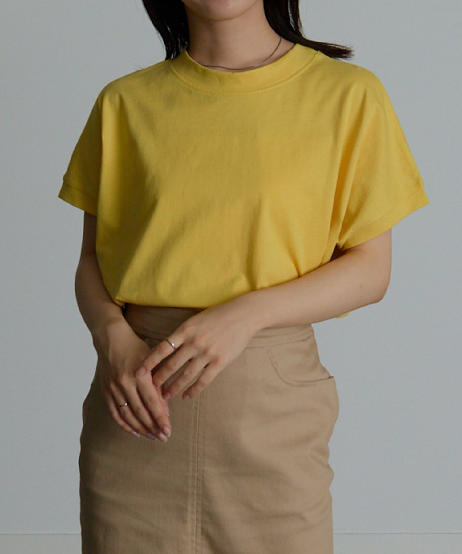 【ラナン/Ranan】のBC プチハイネックプルオーバー半袖 インテリア・キッズ・メンズ・レディースファッション・服の通販 founy(ファニー) 　ファッション　Fashion　レディースファッション　Fashion for Women　トップス・カットソー　Cut & Sew Tops　カジュアルプルオーバー・ニットトップス　Pullovers & Knit Tops / Casual Pullovers　ストライプ　Stripe, Striped Pattern　スリット　Slit, Slit Detail　スリーブ　Sleeve, Long Sleeve / Short Sleeve　デニム　Denim, Jeans Material　トレンド　Trend, Trending Now　ハイネック　High Neck, Mock Neck　フラット　Flat, Flat Shoes　フレンチ　French, French Style　ベーシック　Basic, Essential　半袖　Short Sleeve, Half Sleeve　モックネック　Mock Neck, Short Turtleneck　おすすめ　Recommended / Our Picks　夏　Summer　エレガント 上品　Elegant　YE|ID: prp329100004619844 ipo3291000000033546202