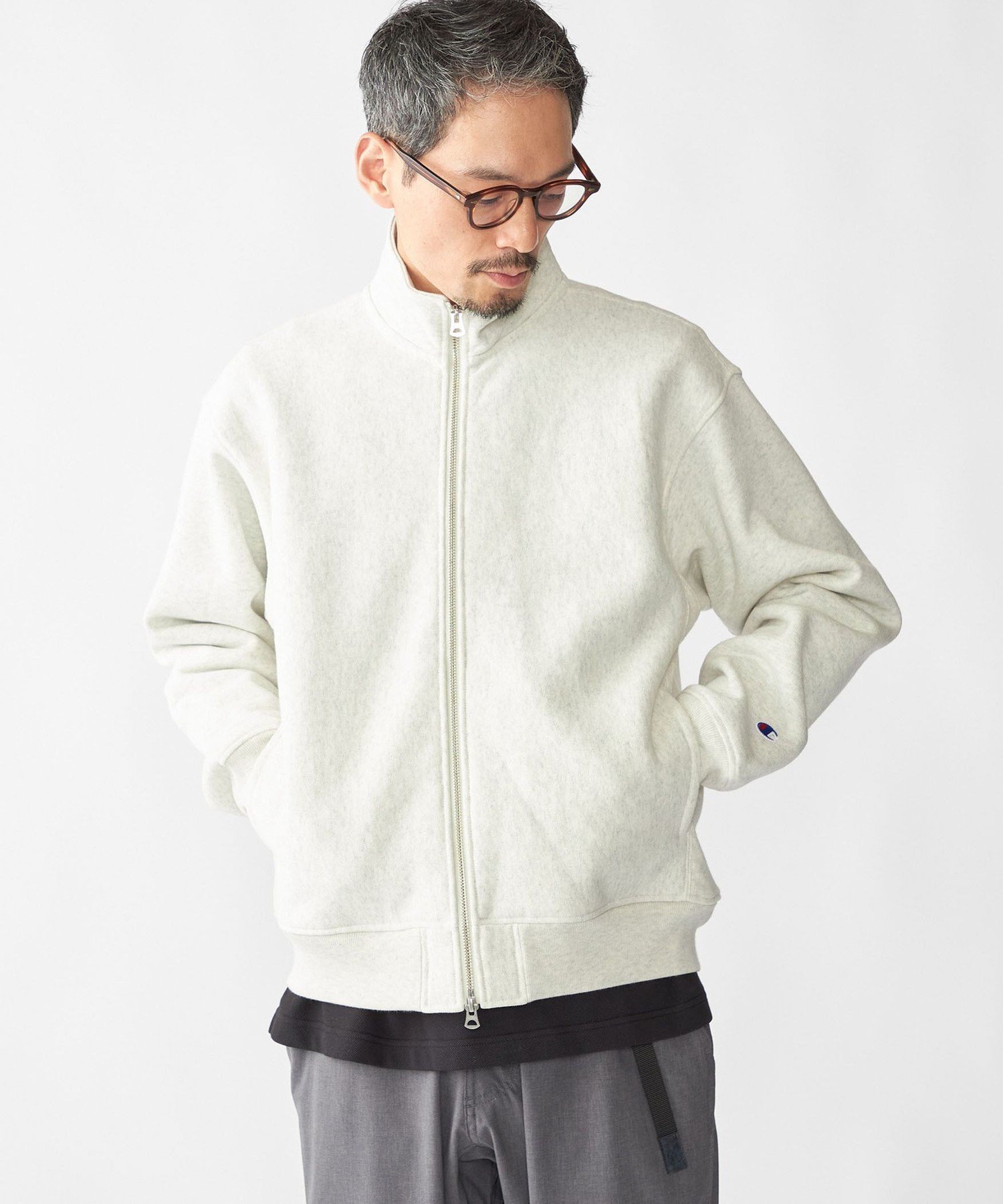 【シップス/SHIPS / MEN】の【SHIPS別注】Champion リバースウィーブ ドライバーズ ジップ カーディガン インテリア・キッズ・メンズ・レディースファッション・服の通販 founy(ファニー) 　ファッション　Fashion　メンズファッション　Fashion for Men　カーディガン　Cardigan, Knitwear　ジップ　Zip, Zipper　スタンド　Stand Collar, Upright Stand　ニューヨーク　New York, NYC Style　ボックス　Boxy, Box Shape　別注　Limited Edition, Custom Order　ナチュラル|ID: prp329100004619897 ipo3291000000033134545