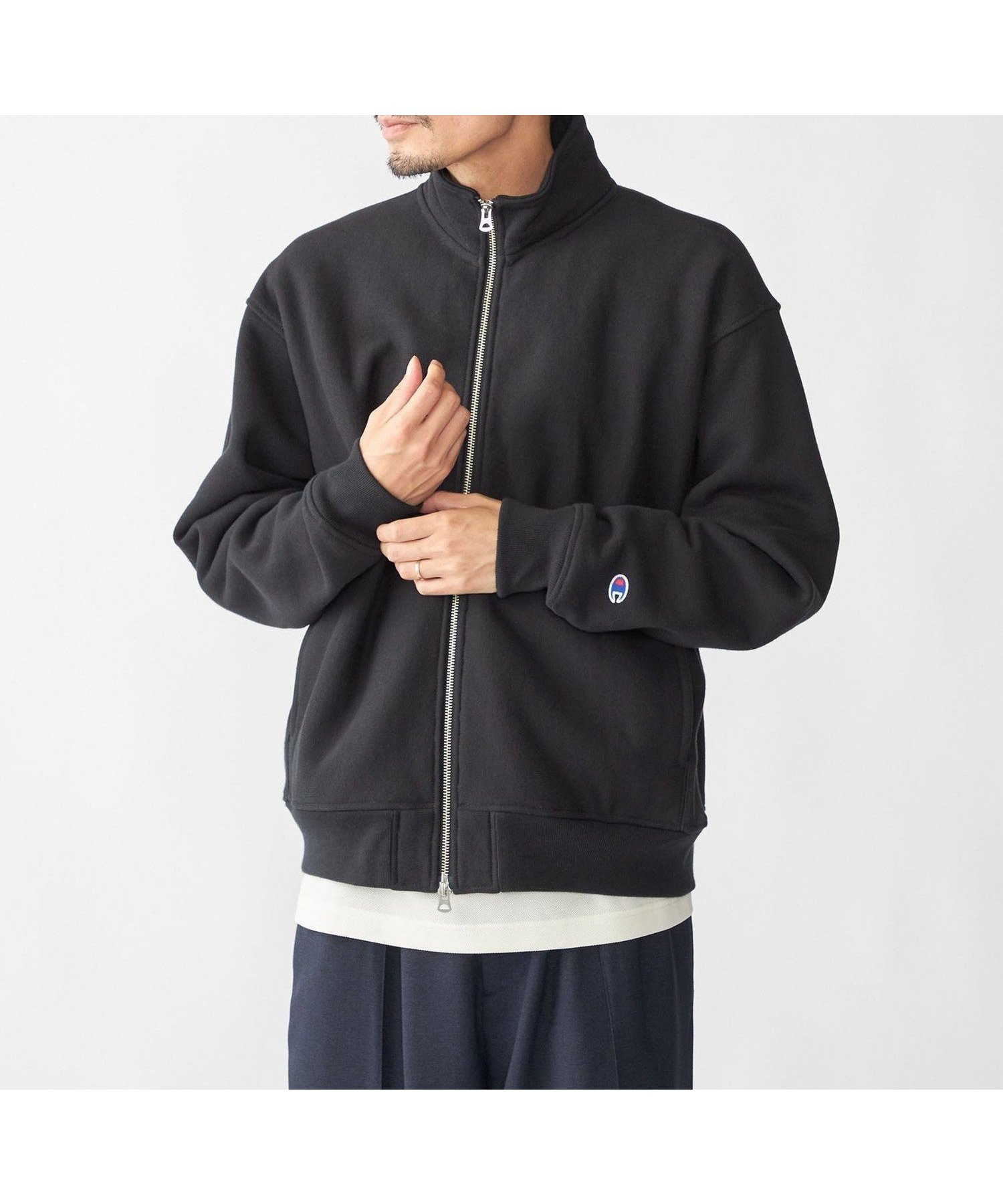 【シップス/SHIPS / MEN】の【SHIPS別注】Champion リバースウィーブ ドライバーズ ジップ カーディガン インテリア・キッズ・メンズ・レディースファッション・服の通販 founy(ファニー) 　ファッション　Fashion　メンズファッション　Fashion for Men　カーディガン　Cardigan, Knitwear　ジップ　Zip, Zipper　スタンド　Stand Collar, Upright Stand　ニューヨーク　New York, NYC Style　ボックス　Boxy, Box Shape　別注　Limited Edition, Custom Order　ブラック|ID: prp329100004619897 ipo3291000000033134547