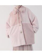 【ファーファー/FURFUR】のパッチワークエコファーミドルコート 人気、トレンドファッション・服の通販 founy(ファニー) ファッション Fashion レディースファッション Fashion for Women アウター Coat / Outerwear Collection コート・ロングコート・ピーコート Long Coats, Peacoats & More トレンド Trend, Trending Now バスケット Basket, Basket Bag パッチワーク Patchwork, Mixed Fabric ミドル Middle Length, Mid Height リアル Real, Realistic thumbnail PNK[066]|ID: prp329100004619992 ipo3291000000033135972