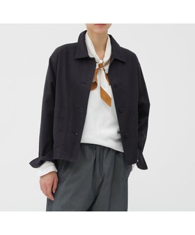 【マーガレットハウエル/MARGARET HOWELL】のYARN DYED COTTON TWILL BLOUSON 人気、トレンドファッション・服の通販 founy(ファニー) ファッション Fashion レディースファッション Fashion for Women アウター Coat / Outerwear Collection ブルゾンジャケット・スポーティアウター Blouson Jackets コンパクト Compact, Small Size デニム Denim, Jeans Material ドレス Dress, One-Piece バランス Balance, Style Balance パジャマ Pajamas, Sleepwear ブルゾン Blouson, Bomber Jacket ポケット Pocket, Pocket Detail ヴィンテージ Vintage Style |ID:prp329100004620061
