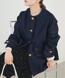 【イエナ/IENA】のMACKINTOSH/マッキントッシュ 別注 HUMBIE DENIM JACKET ノーカラーコート 人気、トレンドファッション・服の通販 founy(ファニー) ファッション Fashion レディースファッション Fashion for Women アウター Coat / Outerwear Collection コート・ロングコート・ピーコート Long Coats, Peacoats & More レディースジャケット・軽アウター Jackets デニム Denim, Jeans Material バランス Balance, Style Balance ベーシック Basic, Essential メタル Metal, Metal Parts エレガント 上品 Elegant 人気 Popular, Best Seller 別注 Limited Edition, Custom Order |ID:prp329100004620069
