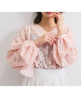 【クイーンズ コート/QUEENS COURT】のフラワーレースプルブラウス≪手洗い可能≫ 人気、トレンドファッション・服の通販 founy(ファニー) ファッション Fashion レディースファッション Fashion for Women トップス・カットソー Cut & Sew Tops シャツ・ブラウス・オフィスカジュアル Elegant Blouses & Button-Ups インナー Innerwear オレンジ Orange ガーリー Girly, Feminine Style テクスチャー Texture, Textured Fabric デコルテ Décolleté, Neckline パターン Pattern, Design Print フラワー Flower, Floral ポケット Pocket, Pocket Detail おすすめ Recommended / Our Picks |ID:prp329100004620085
