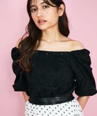 【クイーンズ コート/QUEENS COURT】の【SHIORI IRIE コラボ】2WAYオフショルレースブラウス≪手洗い可能≫ 人気、トレンドファッション・服の通販 founy(ファニー) ファッション Fashion レディースファッション Fashion for Women トップス・カットソー Cut & Sew Tops シャツ・ブラウス・オフィスカジュアル Elegant Blouses & Button-Ups エアリー Airy Texture ギャザー Gathered, Ruffled コラボ Collaboration, Collab 切替 Switching, Contrast Panel シャーリング Shirring, Ruched ショルダー Shoulder, Shoulder Strap デコルテ Décolleté, Neckline デニム Denim, Jeans Material ビスチェ Bustier, Corset Top フェミニン Feminine, Girly ポケット Pocket, Pocket Detail マーガレット Marguerite, Daisy Pattern レース Lace, Lace Fabric thumbnail ブラック|ID: prp329100004620089 ipo3291000000033137265