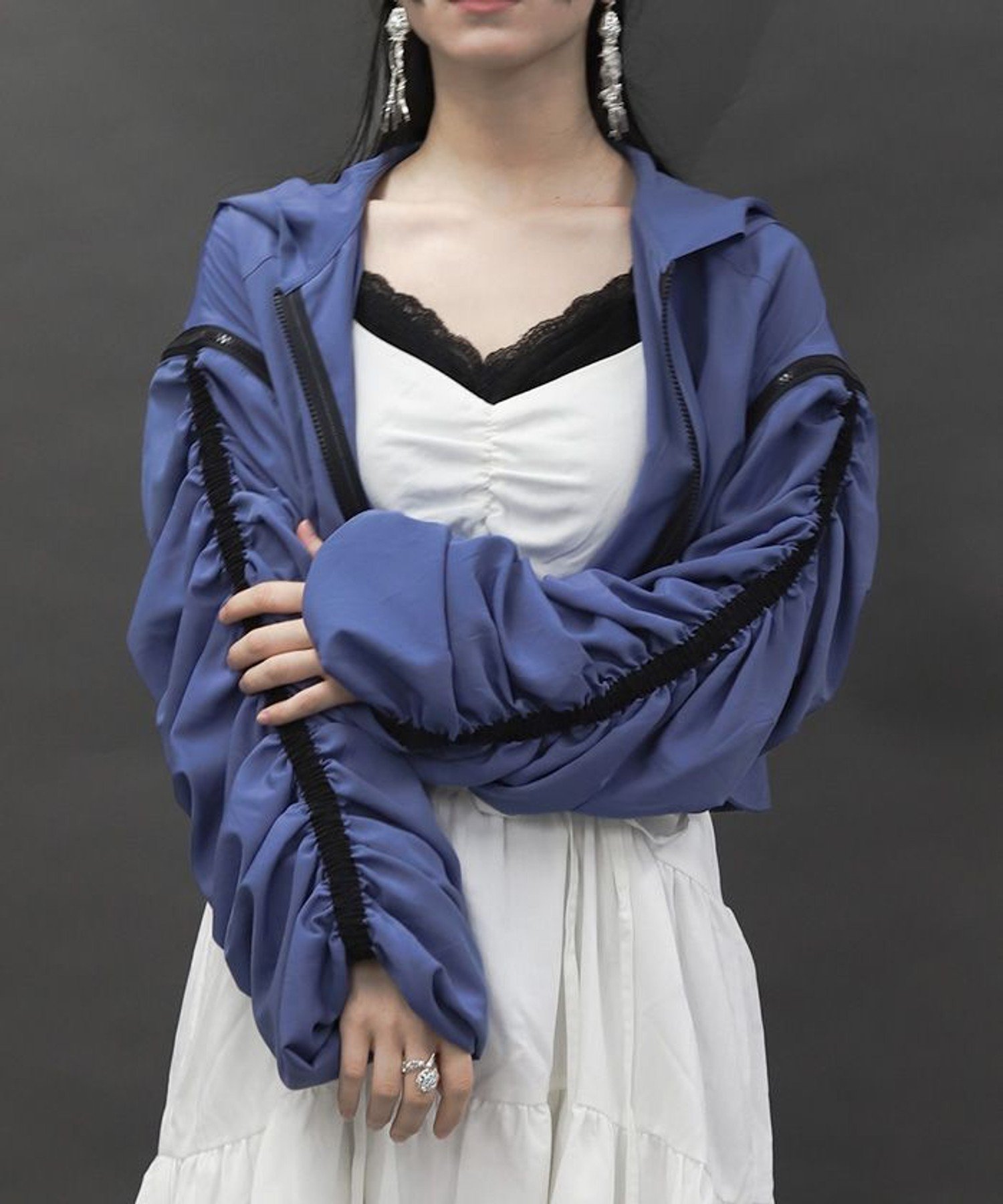 【アクシーズファム/axes femme】のボリューム袖シアーブルゾン 人気、トレンドファッション・服の通販 founy(ファニー) 　ファッション　Fashion　レディースファッション　Fashion for Women　アウター　Coat / Outerwear Collection　ブルゾンジャケット・スポーティアウター　Blouson Jackets　おすすめ　Recommended / Our Picks　ブルゾン　Blouson, Bomber Jacket　 other-1|ID: prp329100004620117 ipo3291000000033137472