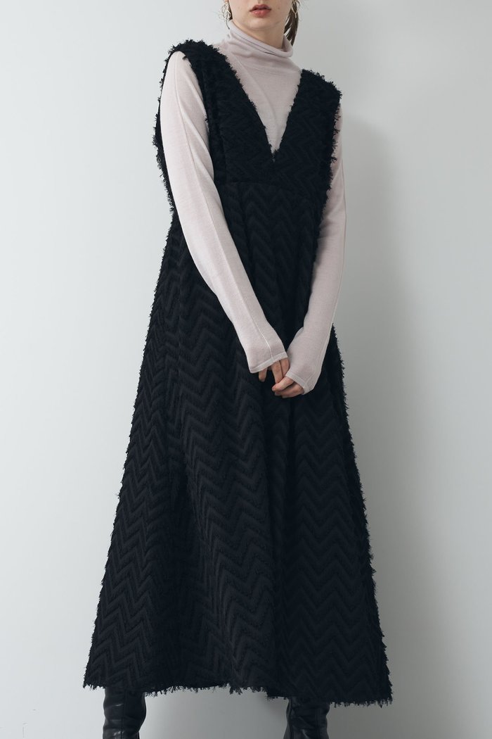 【その他のブランド/Other】のジャガードジャンパースカート インテリア・キッズ・メンズ・レディースファッション・服の通販 founy(ファニー) https://founy.com/ ファッション Fashion レディースファッション Fashion for Women スカート Skirts おすすめ Recommended / Our Picks インナー Innerwear ハイネック High Neck, Mock Neck フレア Flare, Flared フロント Front, Front Design エレガント 上品 Elegant |ID: prp329100004620361 ipo3291000000033184375