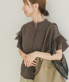 【アイテムズアーバンリサーチ/ITEMS URBAN RESEARCH】のチュールドッキングフリルブラウス P.GRY|ID: prp329100004620458 ipo3291000000033636004