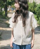 【アイテムズアーバンリサーチ/ITEMS URBAN RESEARCH】のチュールドッキングフリルブラウス OFF|ID: prp329100004620458 ipo3291000000033636007