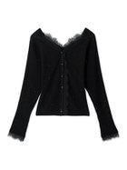 【セルフォード/CELFORD】のレーストリムニットプルオーバー 人気、トレンドファッション・服の通販 founy(ファニー) ファッション Fashion レディースファッション Fashion for Women トップス・カットソー Cut & Sew Tops ニット Knit Tops & Sweaters カジュアルプルオーバー・ニットトップス Pullovers & Knit Tops / Casual Pullovers カーディガン Cardigan, Knitwear スパンコール Sequins, Sequin Embellishment デコルテ Décolleté, Neckline レース Lace, Lace Fabric エレガント 上品 Elegant thumbnail BLK[009]|ID: prp329100004620564 ipo3291000000033844335